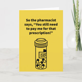 Pill Owe Talk - Anniversary Card