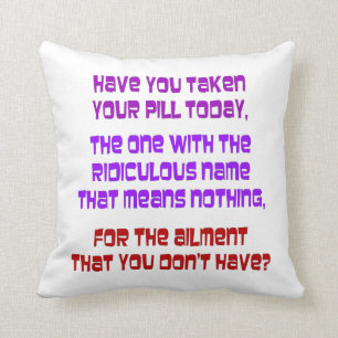 Pill Poppers PIllow