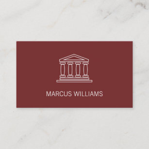 Pillar Building Icon   Professional Business Card