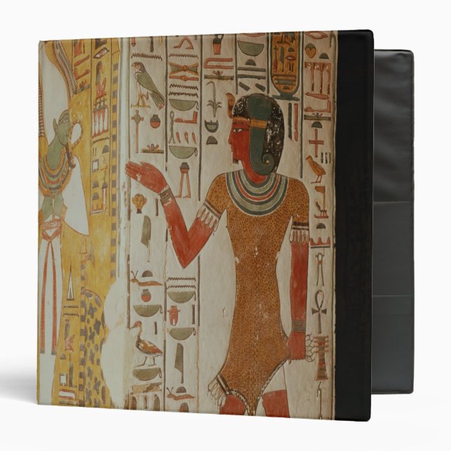 Pillar depicting Osiris and a priest wearing Binder (Front/Inside)