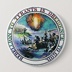 Pillar of Fire image as seen on Glenn Beck Program 4 Inch Round Button
