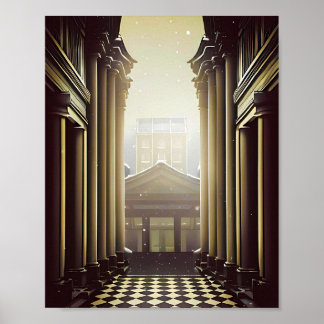Pillar Print Poster