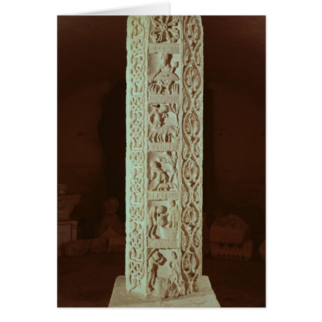 Pillar showing the months August to December (Front)