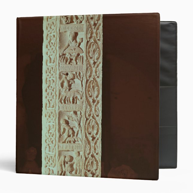 Pillar showing the months August to December Binder (Front/Inside)