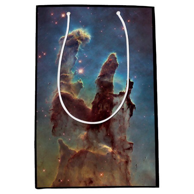 Pillars of Creation, Eagle Nebula Hubble Space Medium Gift Bag (Front)