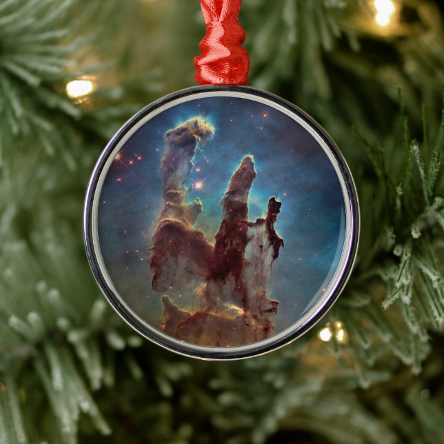 Pillars of Creation, Eagle Nebula Hubble Space Metal Ornament (Tree)