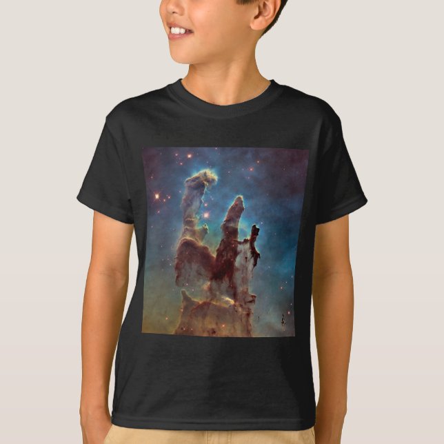 Pillars of Creation, Eagle Nebula Hubble Space T-Shirt (Front)