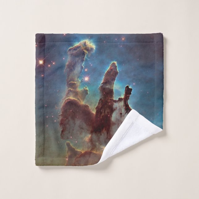 Pillars of Creation, Eagle Nebula Hubble Space Wash Cloth (Wash Cloth)