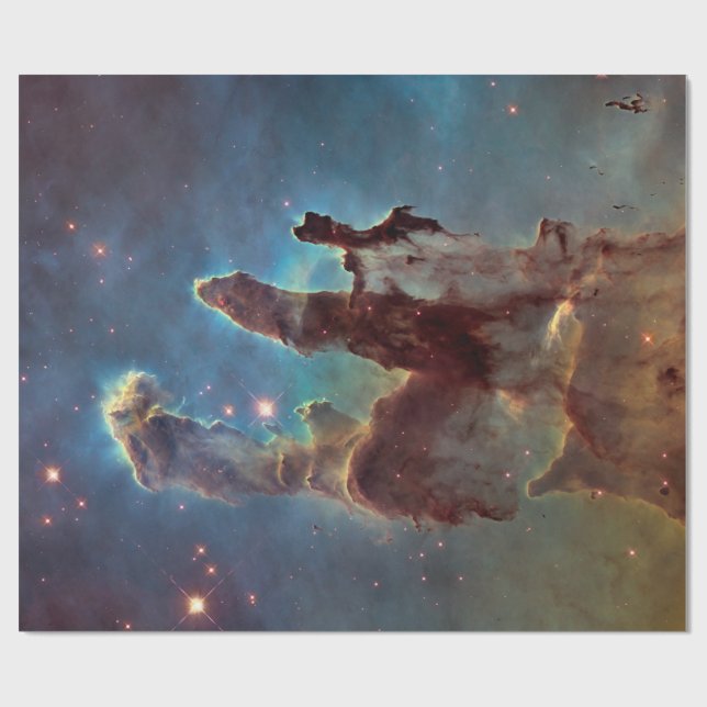 Pillars of Creation, Eagle Nebula Hubble Space Wrapping Paper (Flat)