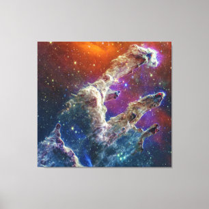 Pillars of Creation Eagle Nebula M16 NGC 6611 JWT Canvas Print