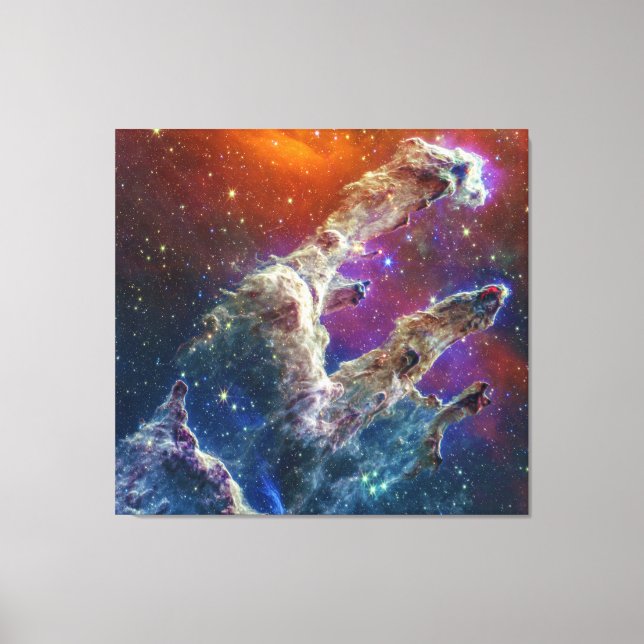 Pillars of Creation Eagle Nebula M16 NGC 6611 JWT Canvas Print (Front)
