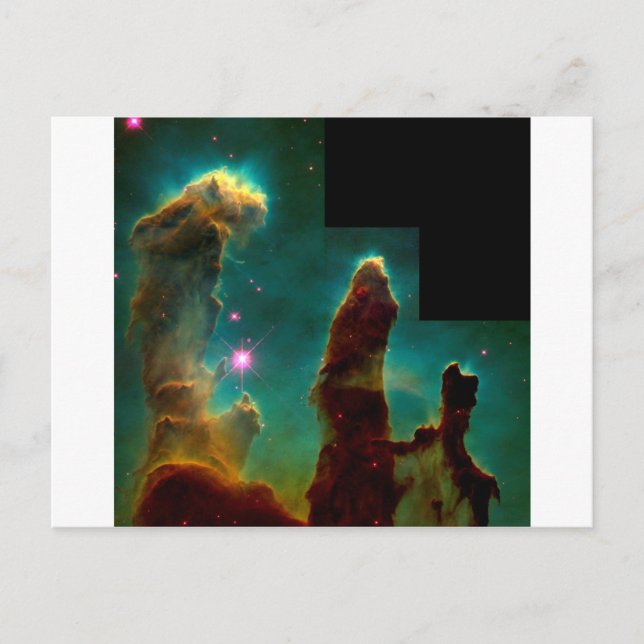 Pillars of Creation - Hubble Space Telescope Image Postcard (Front)