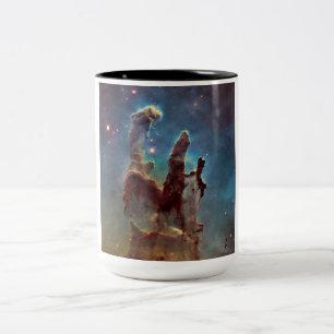 Pillars of Creation in Eagle Nebula Hubble Space Two-Tone Coffee Mug