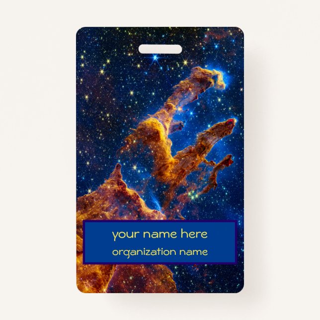 Pillars of Creation - James Webb NIRCam Astronomy Badge (Front)
