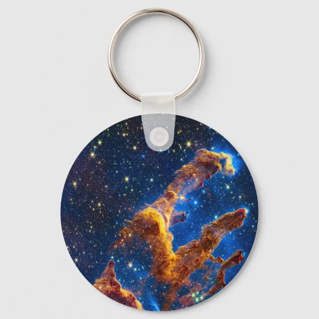 Pillars of Creation - James Webb NIRCam Astronomy Keychain (Front)