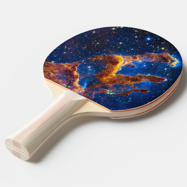 Pillars of Creation - James Webb NIRCam Astronomy Ping Pong Paddle (Front Angle)