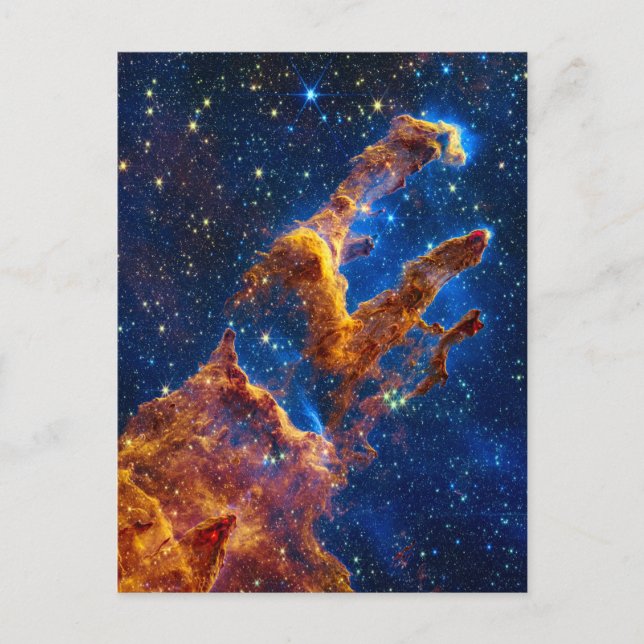 Pillars of Creation - James Webb NIRCam Astronomy Postcard (Front)
