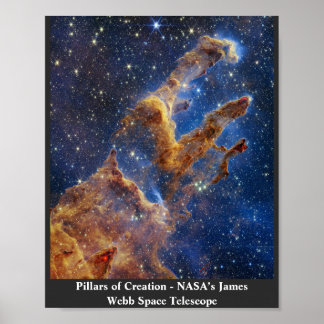 Pillars of Creation James Webb Space Telescope Poster