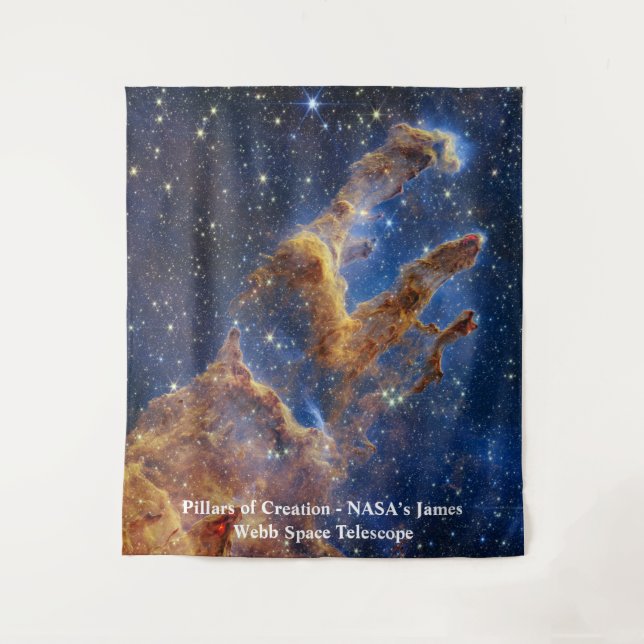 Pillars of Creation James Webb Space Telescope Tapestry (Front)