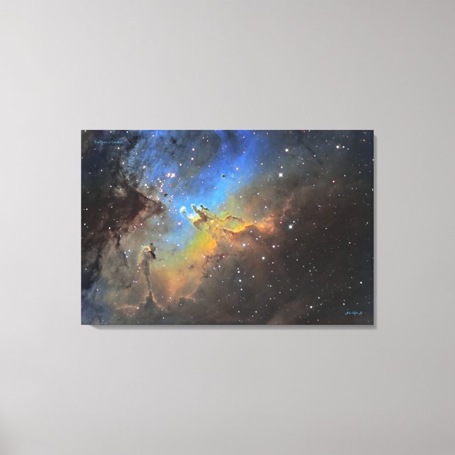 Pillars of Creation - Large Canvas Print (Front)