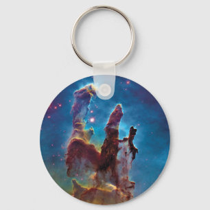 Pillars of Creation M16 Eagle Nebula Space Photo Keychain