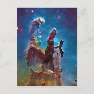 Pillars of Creation M16 Eagle Nebula Space Photo Postcard