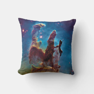 Pillars of Creation M16 Eagle Nebula Space Photo Throw Pillow