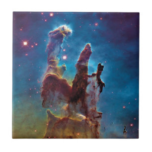 Pillars of Creation M16 Eagle Nebula Space Photo Tile