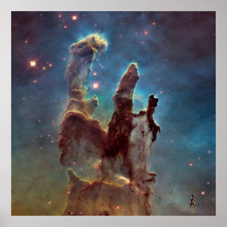 Pillars of Creation  Star Gazing  Eagle Nebula Poster