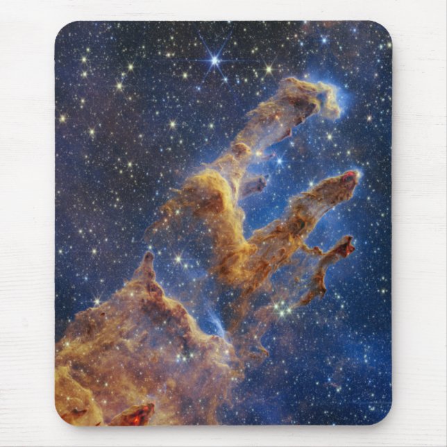Pillars of Creation Webb space Telescope Nircam Mouse Pad (Front)