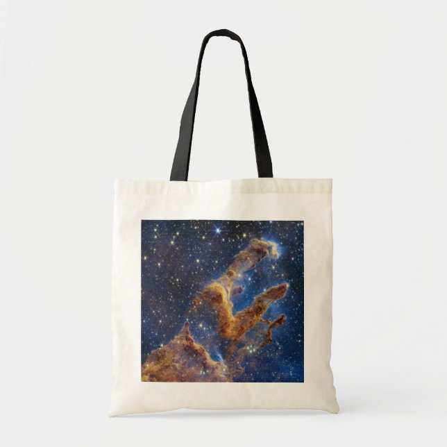 Pillars of Creation Webb space Telescope Nircam Tote Bag (Front)