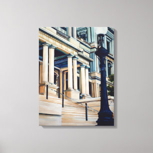 Pillars Of Power, Washington Dc Canvas Print