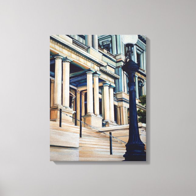 Pillars Of Power, Washington Dc Canvas Print (Front)