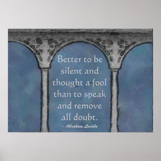Pillars of Wisdom Poster Print (Front)