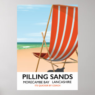 Pilling Sands Morecambe Bay, Lancashire Poster