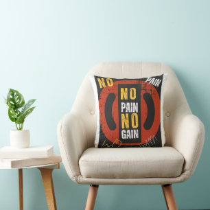 pillo with expensive design never give up throw pillow