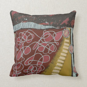 Pillow, 16" X 16", Things Get Complicated Painting Throw Pillow