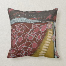 Pillow, 16" X 16", Things Get Complicated Painting