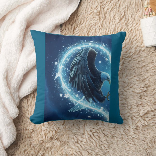 Pillow Bald Eagle Heart - I Will Be With You (Blanket)