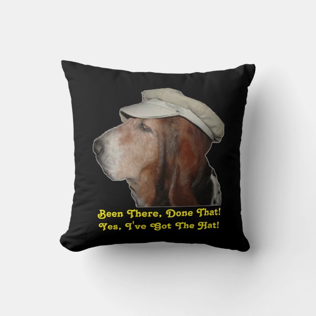 Pillow Basset Hound Been There Done That (Front)