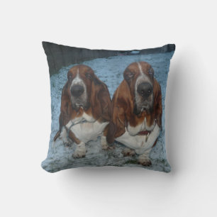 Pillow Basset Hound Brothers