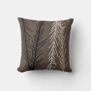 pillow bold black,white grey abstract nature art