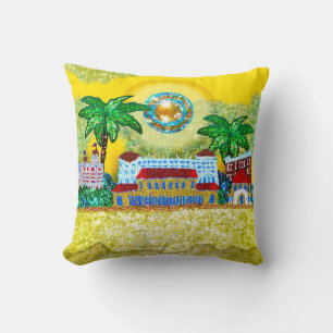 Pillow   Bondi Beach Paradise ( Yellow)