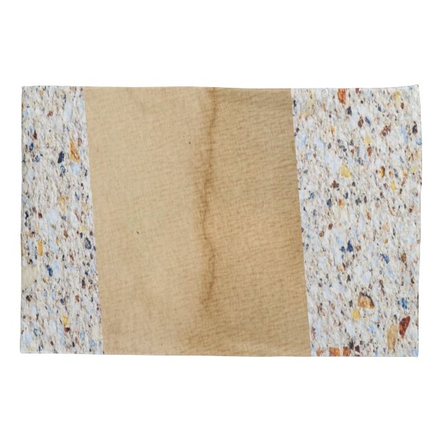Pillow Case Beige Colourful  (Back)