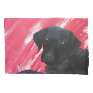 Pillow case, Black lab Pillowcase