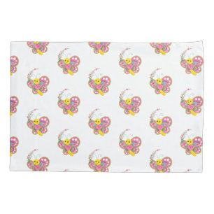 Pillow Case Butterfly Floral 