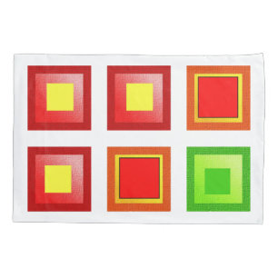 Pillow Case Colourful Squares