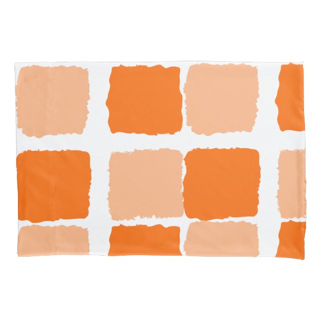 Pillow Case Orange Abstract (Front)