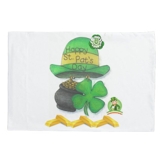 Pillow Case St. Patrick's Day (Back)