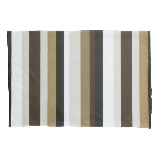 Pillow Case Stripe Brown (Front)